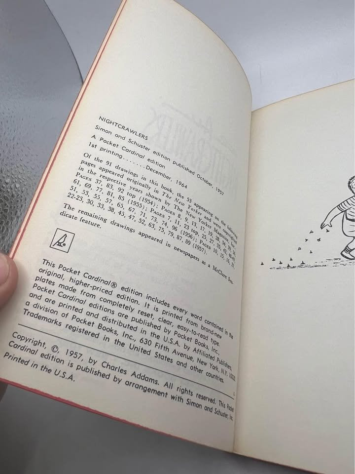 1964 Nightcrawlers by Chas Addams Vintage Paperback Book