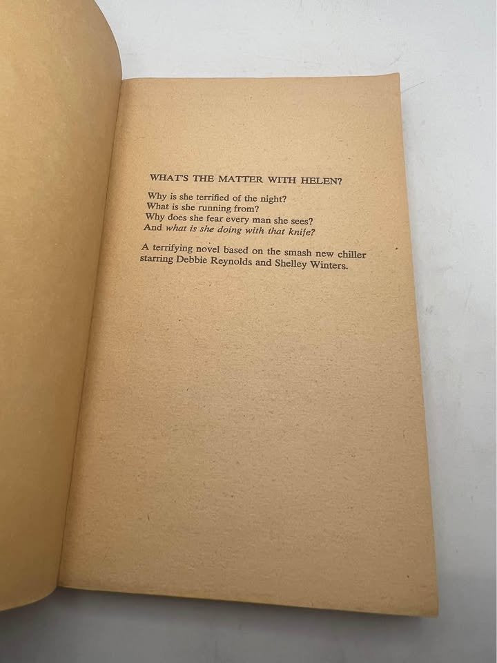 What's The Matter With Helen? by Richard Deming Rare Paperback Book 1971