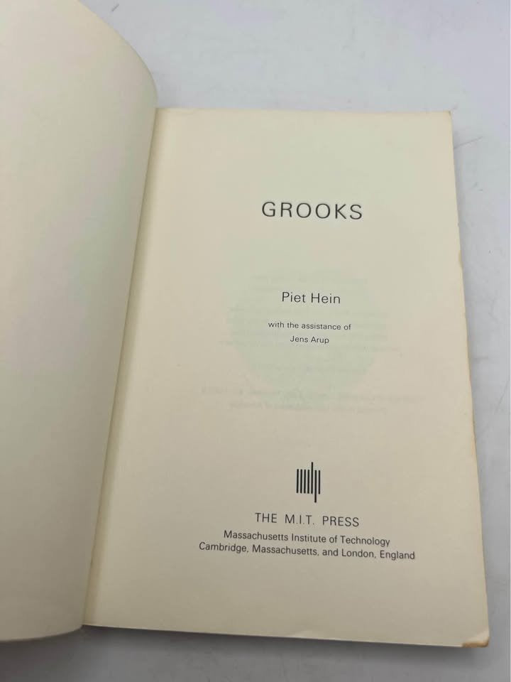 1967 Grooks by Piet Hein Vintage Paperback Book