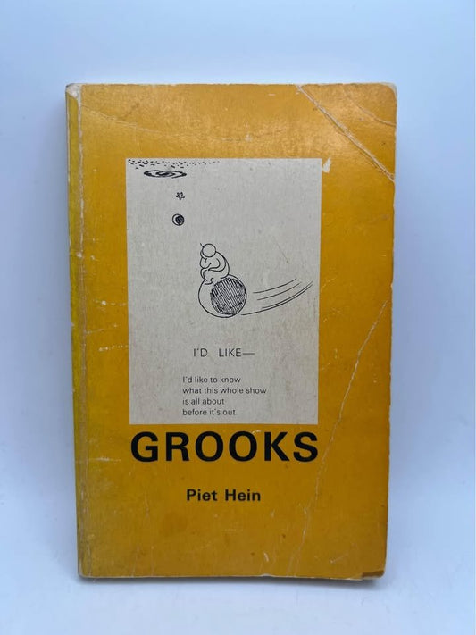 1967 Grooks by Piet Hein Vintage Paperback Book