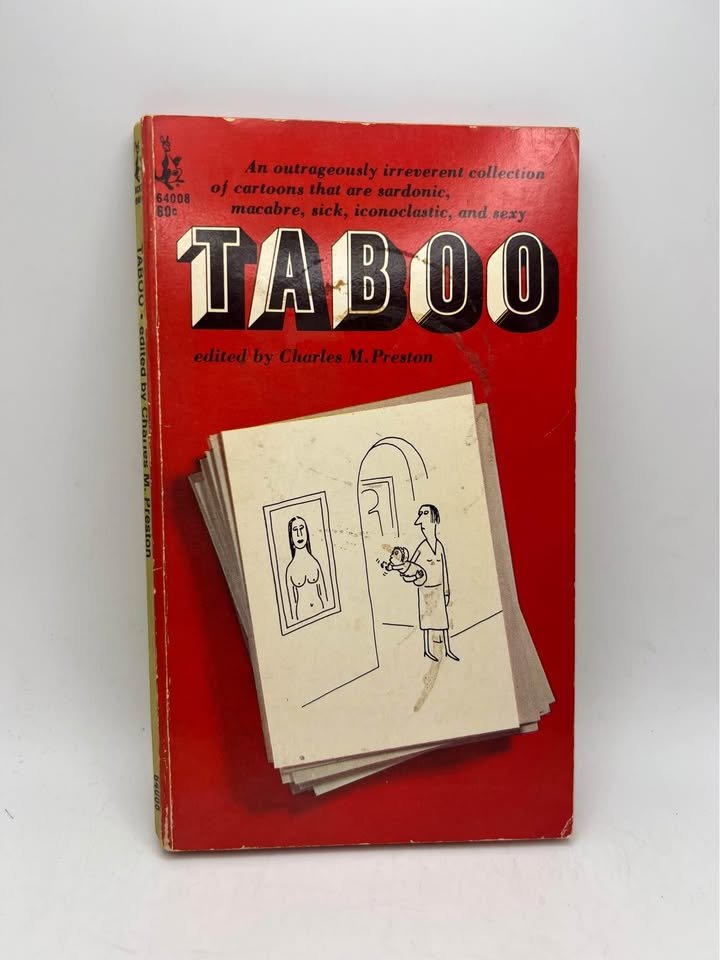 1968 Taboo by Charles M Preston Vintage Paperback Book