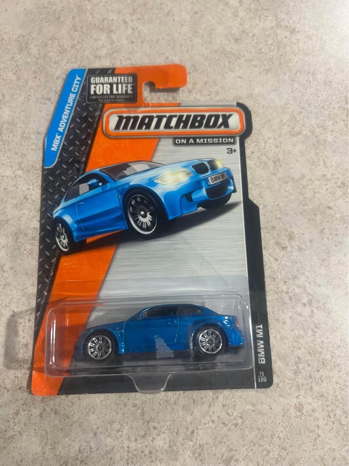 BMW M1 Blue Matchbox MBX Adventure City 71/120 1/64 Scale Diecast Car New