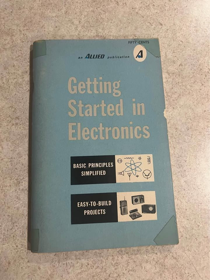 1963 Getting Started in Electronics by Allied Radio Vintage Paperback Book