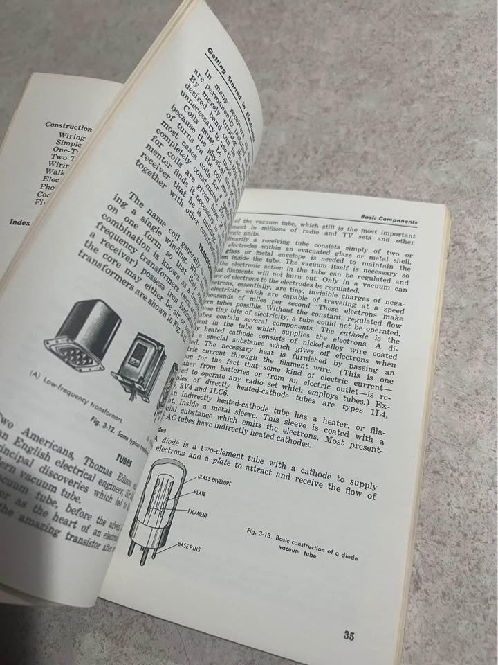 1963 Getting Started in Electronics by Allied Radio Vintage Paperback Book