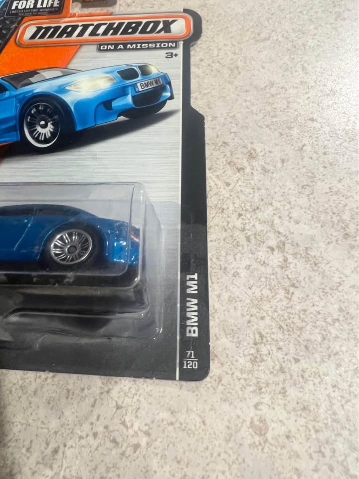 BMW M1 Blue Matchbox MBX Adventure City 71/120 1/64 Scale Diecast Car New