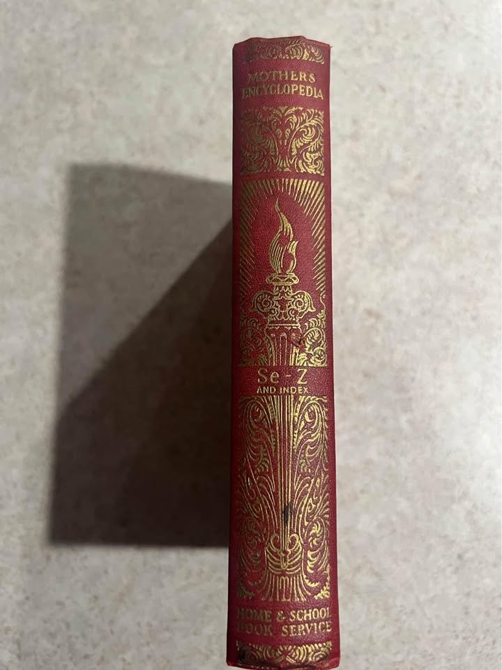 1933 The Mothers Encyclopedia Volume Four Antique Vintage Hardcover Book