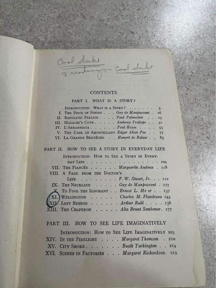 1917 A Book of Narratives by Oscar James Campbell & Richard Ashley Antique Vintage Hardcover Book