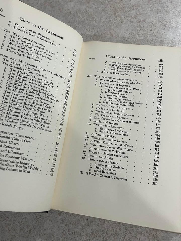 1932 Thunder and Dawn by Glenn Frank Antique Vintage Hardcover Book