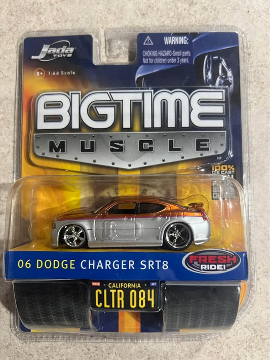 2006 Dodge Charger SRT8 Jada Bigtime Muscle 06 Wave 7 1/64 Diecast Car New