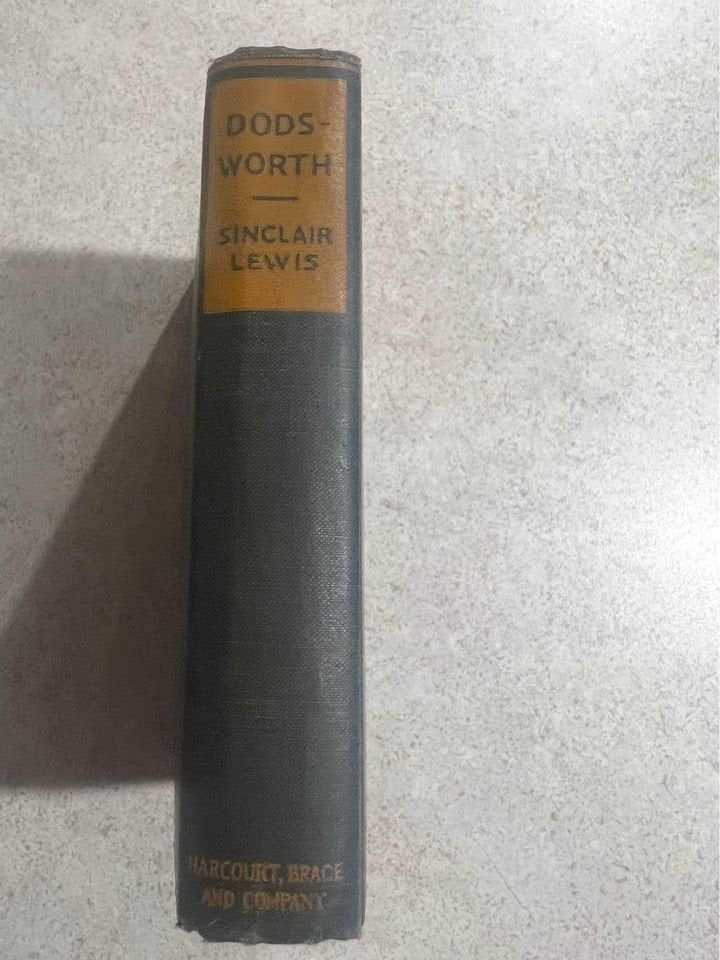 1929 Dodsworth by Sinclair Lewis Antique Vintage Hardcover Book