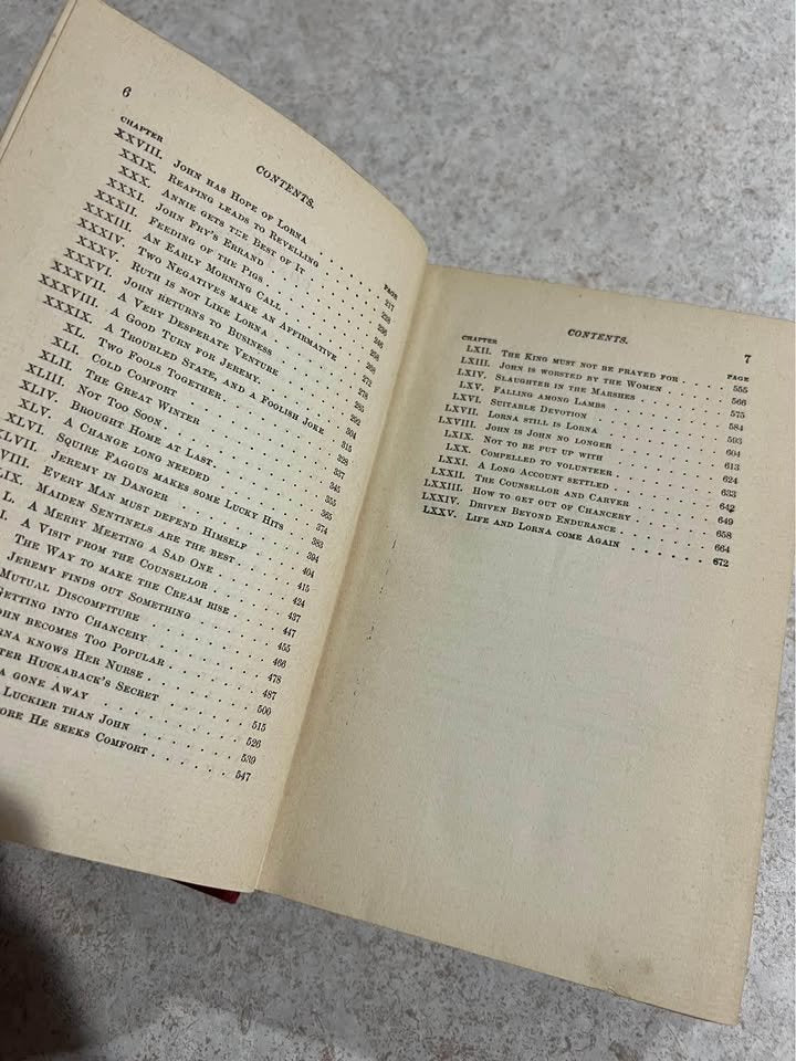 Lorna Doone by R. D. Blackmore Vintage Antique Little Brown & Company Hardcover Book