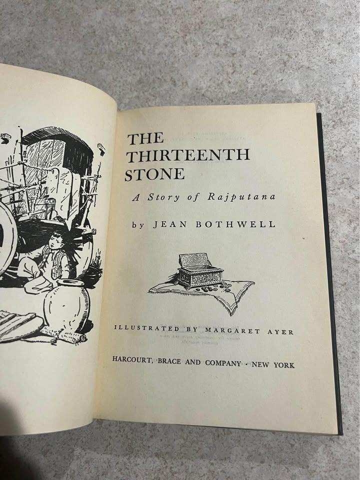 1946 The Thirteenth Stone by Jean Bothwell Antique Vintage Hardcover Book