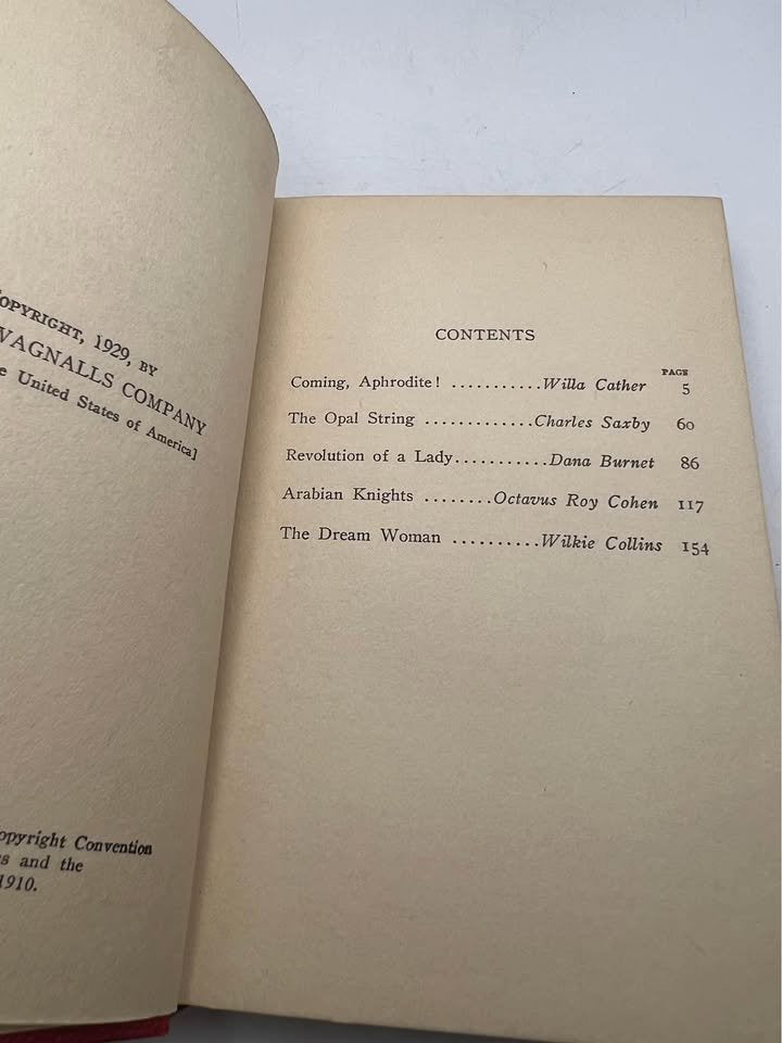 The Worlds 50 Best Short Novels Volume 5 by Grant Overton Antique Vintage Hardcover Book 1929