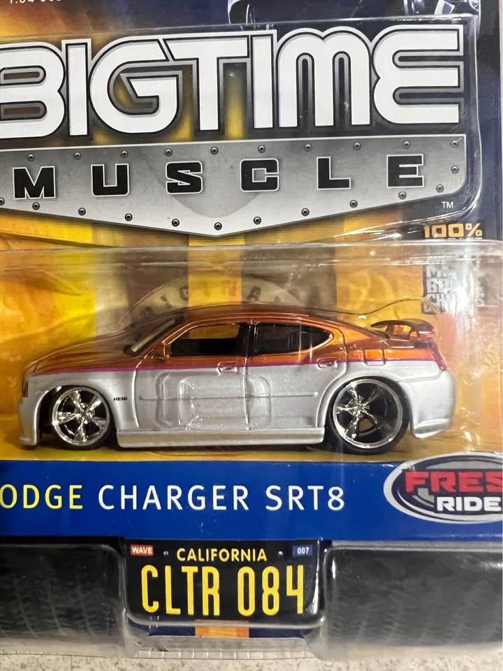 2006 Dodge Charger SRT8 Jada Bigtime Muscle 06 Wave 7 1/64 Diecast Car New