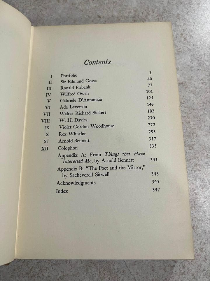 1950 Noble Essences by Sir Osbert Sitwell Antique Vintage Hardcover Book