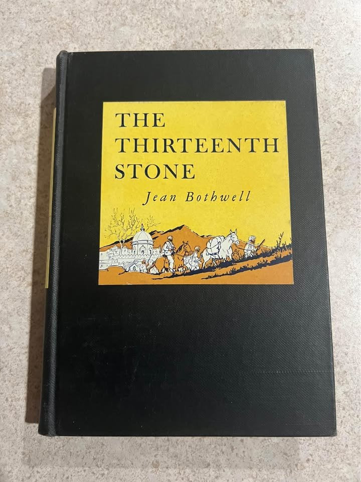 1946 The Thirteenth Stone by Jean Bothwell Antique Vintage Hardcover Book