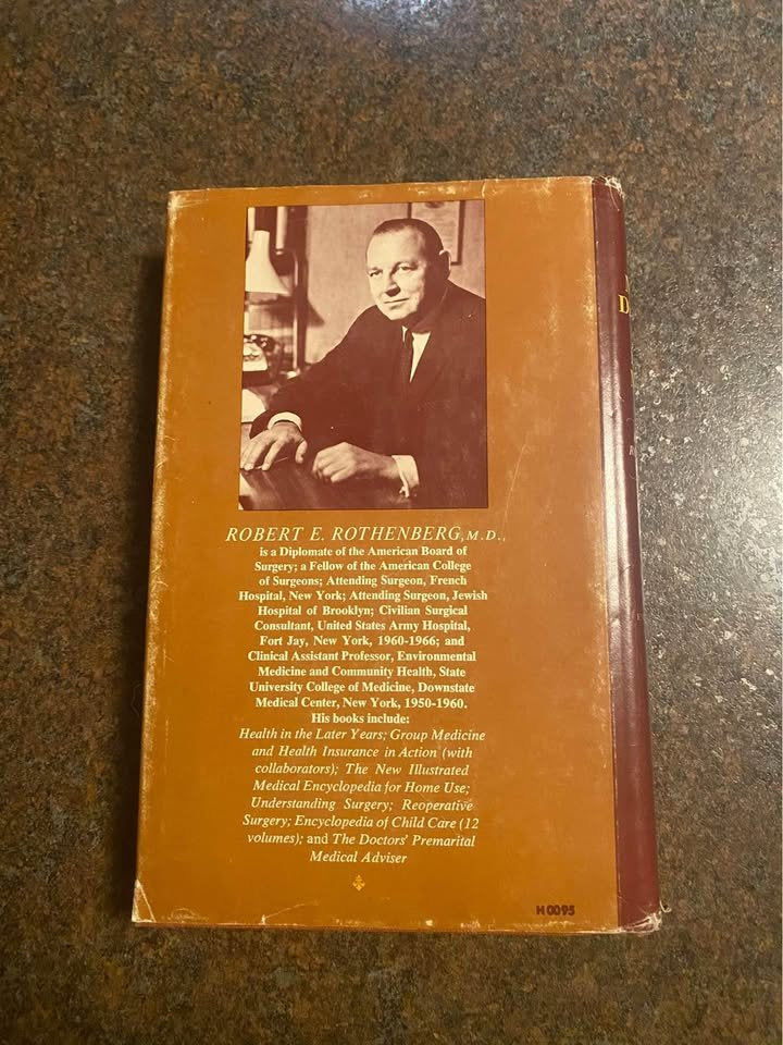 The New American Medical Dictionary and Health Manual by Robert E Rosenberg Hardcover Book 1974