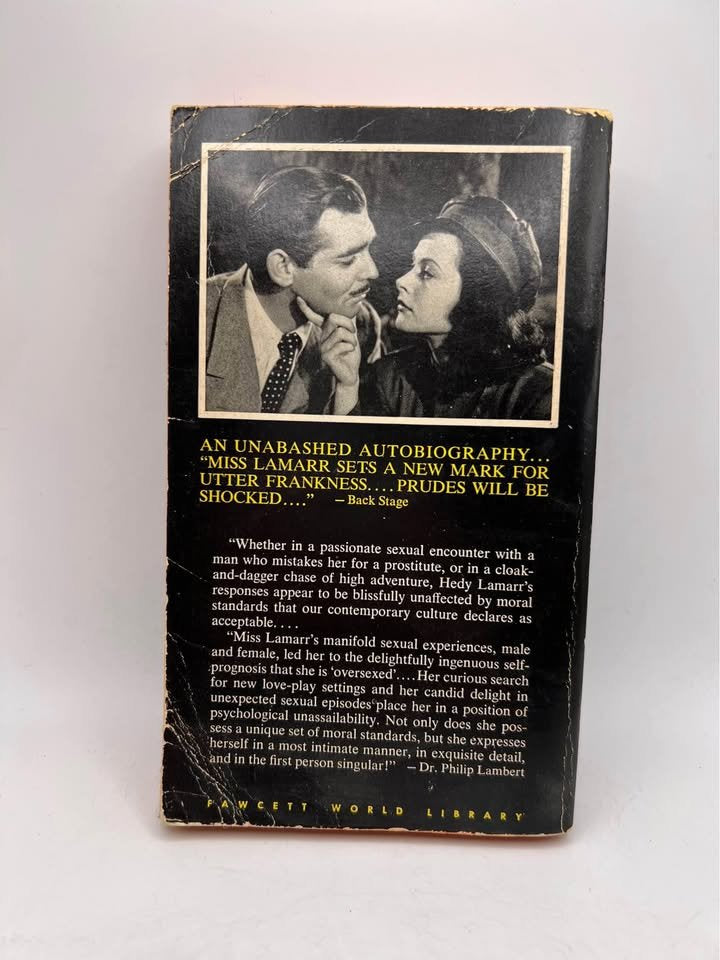 Ecstasy and Me My Life as a Woman by Hedy Lamarr Vintage Paperback Book 1967