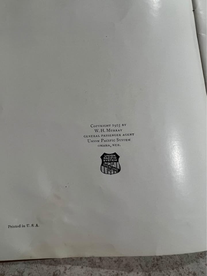 1925 California Promotional Pamphlet Union Pacific Overland Route Antique Vintage Book