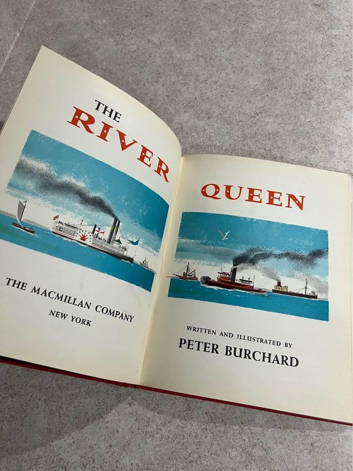 1957 The River Queen by Peter Burchard Vintage First Edition Hardcover Book