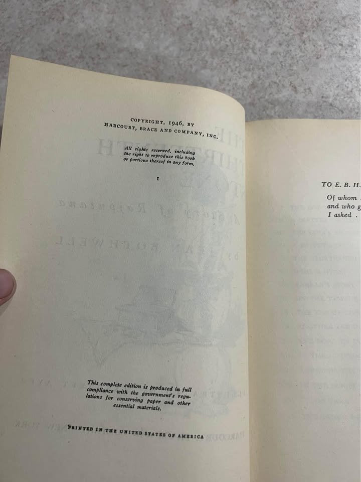 1946 The Thirteenth Stone by Jean Bothwell Antique Vintage Hardcover Book