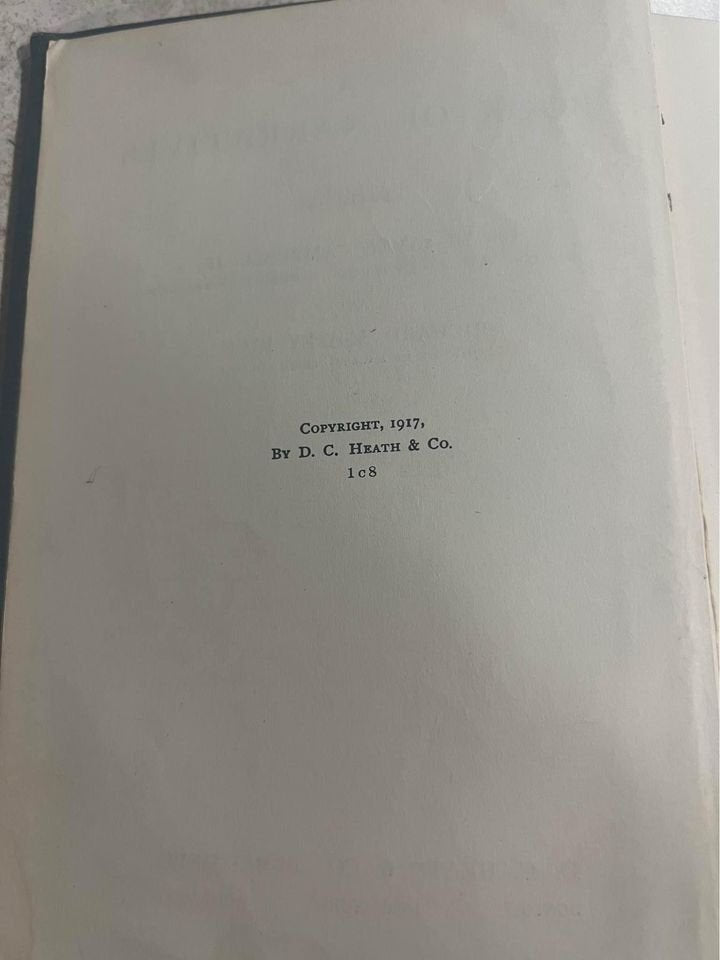 1917 A Book of Narratives by Oscar James Campbell & Richard Ashley Antique Vintage Hardcover Book
