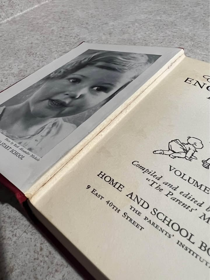 1933 The Mothers Encyclopedia Volume Four Antique Vintage Hardcover Book