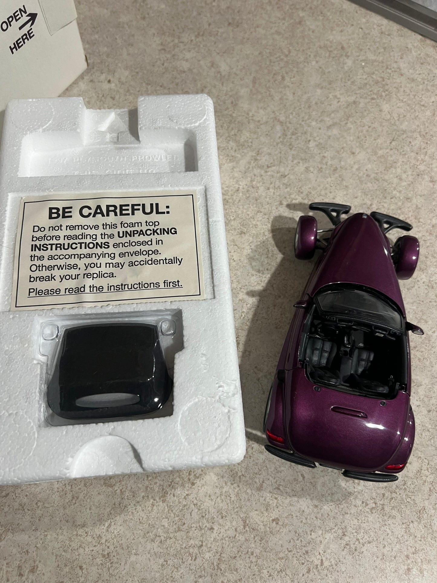 1997 Plymouth Prowler Danbury Mint 1/24 Diecast Car w/ Box