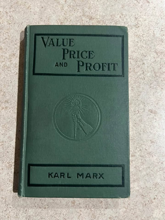 Value Price and Profit by Karl Marx Antique Vintage Hardcover Book 1908
