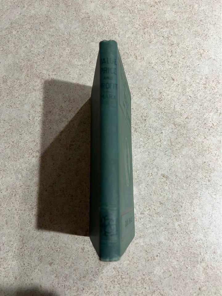 Value Price and Profit by Karl Marx Antique Vintage Hardcover Book 1908