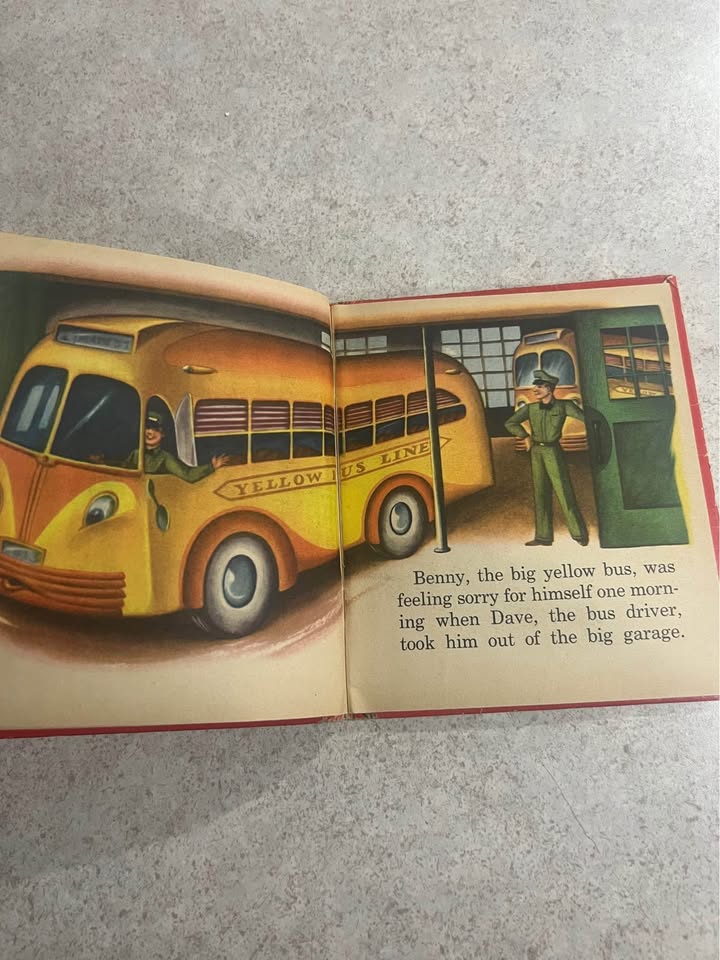 Benny the Bus by Gladys M Horn Antique Vintage Hardcover Children’s Book 1950