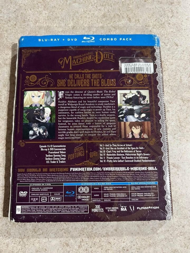 Unbreakable Machine-Doll Complete Series Blu-Ray DVD Combo Pack