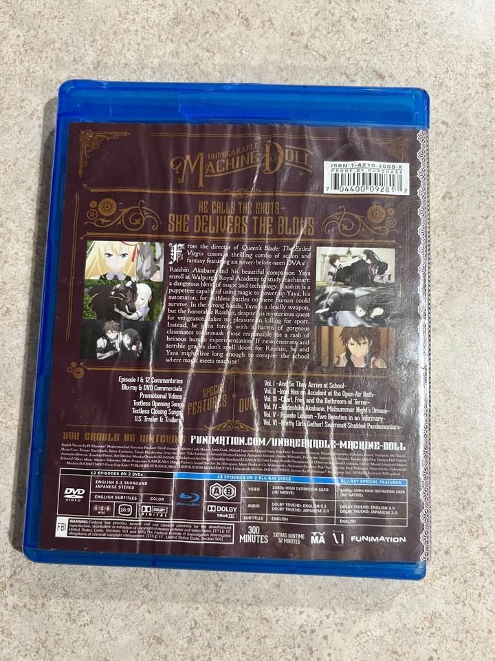 Unbreakable Machine-Doll Complete Series Blu-Ray DVD Combo Pack