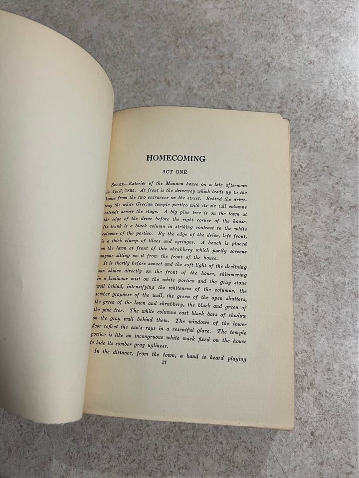 1931 Mourning Becomes Electra by Eugene O’Neill Antique Vintage Hardcover Book