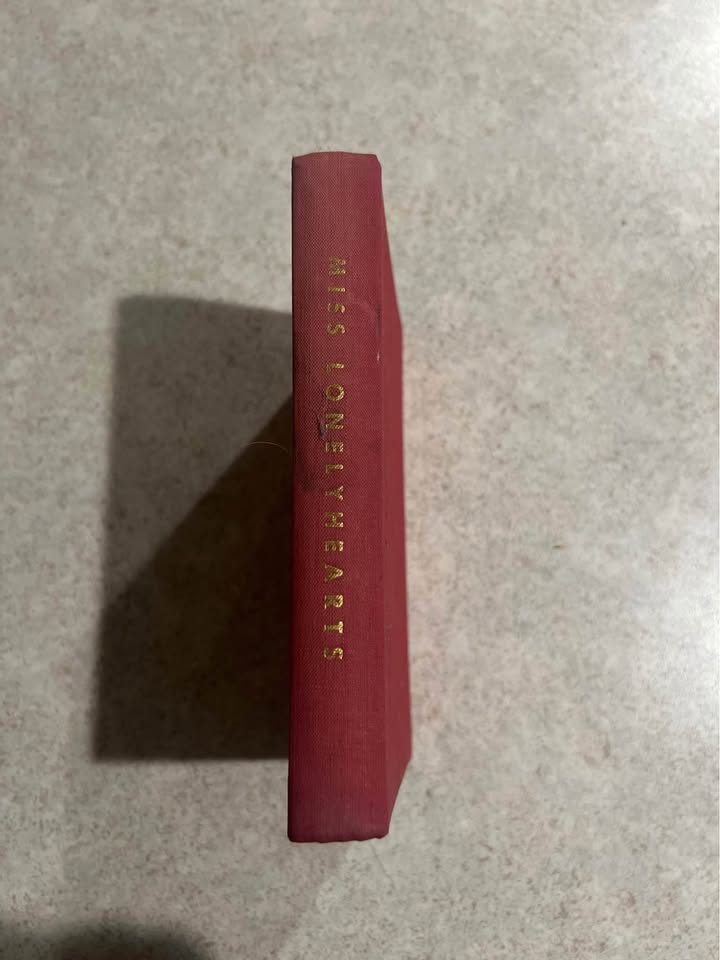1933 Miss Lonelyhearts by Nathaniel West Antique Vintage Hardcover Book