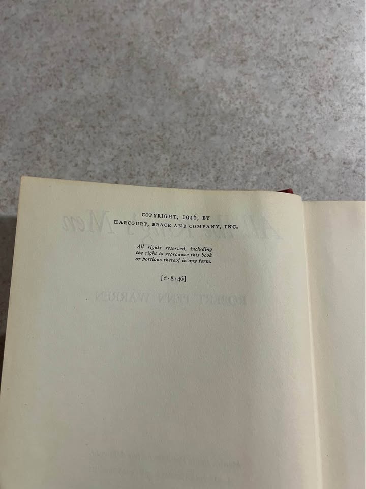 1946 All the King’s Men by Robert Penn Warren Antique Vintage Hardcover Book