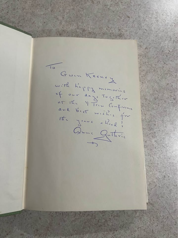 1962 Madame Ambassador by Anne Guthrie Vintage Hardcover Book Signed