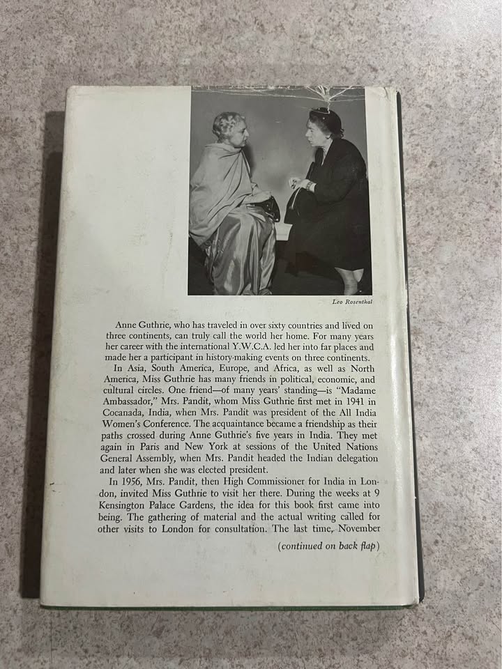 1962 Madame Ambassador by Anne Guthrie Vintage Hardcover Book Signed
