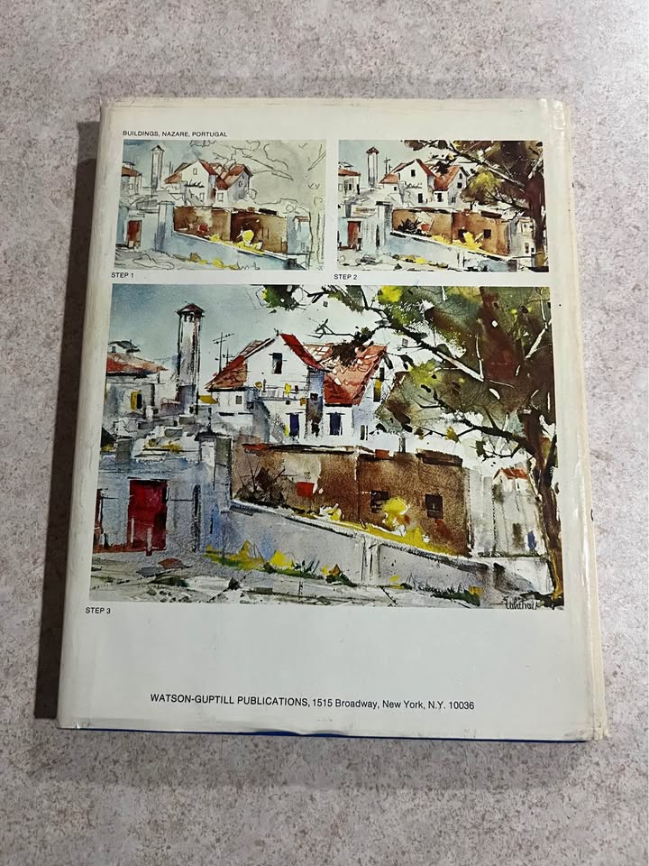 Complete Guide to Watercolor Painting by Edgar A Whitney Hardcover Book 1974