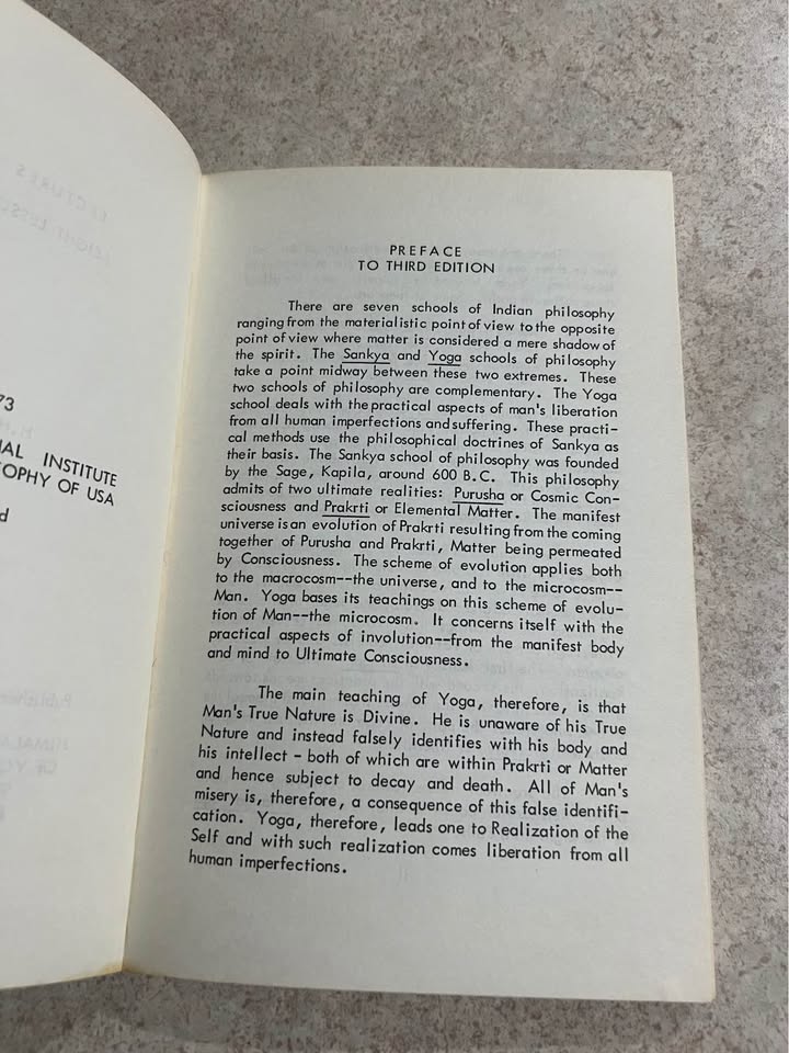 Lectures on Yoga by Swami Rama Paperback Book 1973