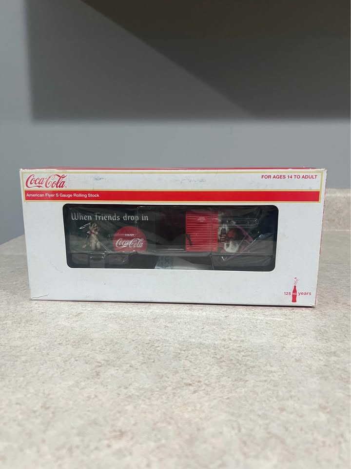 S-Gauge Lionel American Flyer 6-48396 Coca Cola Christmas Boxcar NIB Train