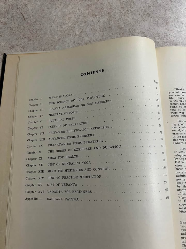 1957 Practical Guide For Students of Yoga by H. H. Swamy Sivananda Vintage Hardcover Book