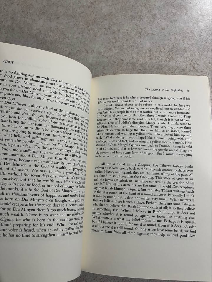 1968 Tibet by Thubten Jigme Norbu and Colin M Turnbull Vintage Hardcover Book