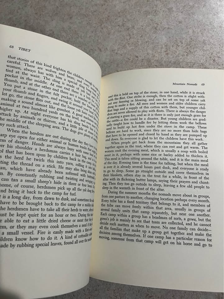 1968 Tibet by Thubten Jigme Norbu and Colin M Turnbull Vintage Hardcover Book