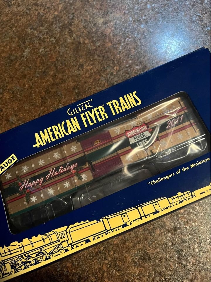 Gilbert American Flyer 2011 Christmas Holiday Boxcar 6-48394 S Gauge 3/16” Scale Model Train NEW