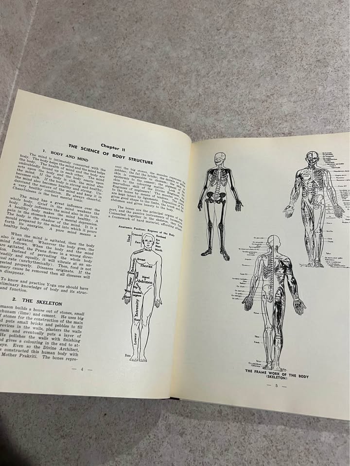 1957 Practical Guide For Students of Yoga by H. H. Swamy Sivananda Vintage Hardcover Book
