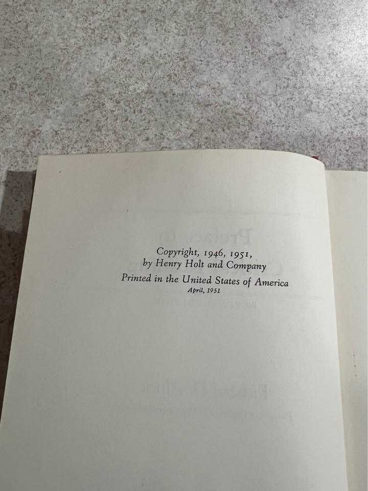 1951 Preface To Critical Reading by Richard D Altick Vintage Hardcover Book