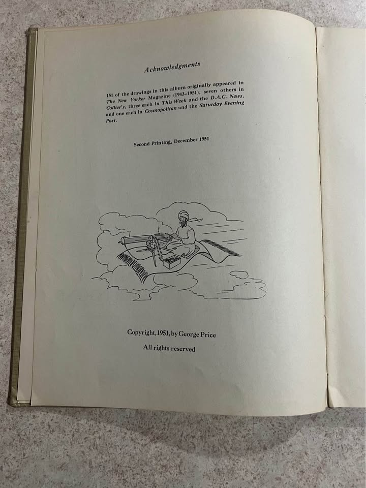 1951 We Buy Old Gold by George Price Vintage Hardcover Book
