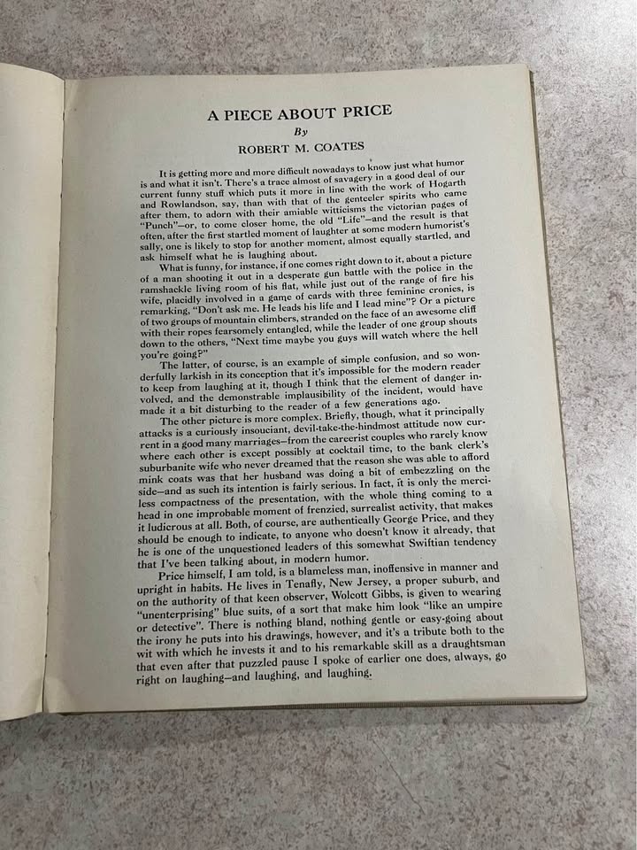 1951 We Buy Old Gold by George Price Vintage Hardcover Book