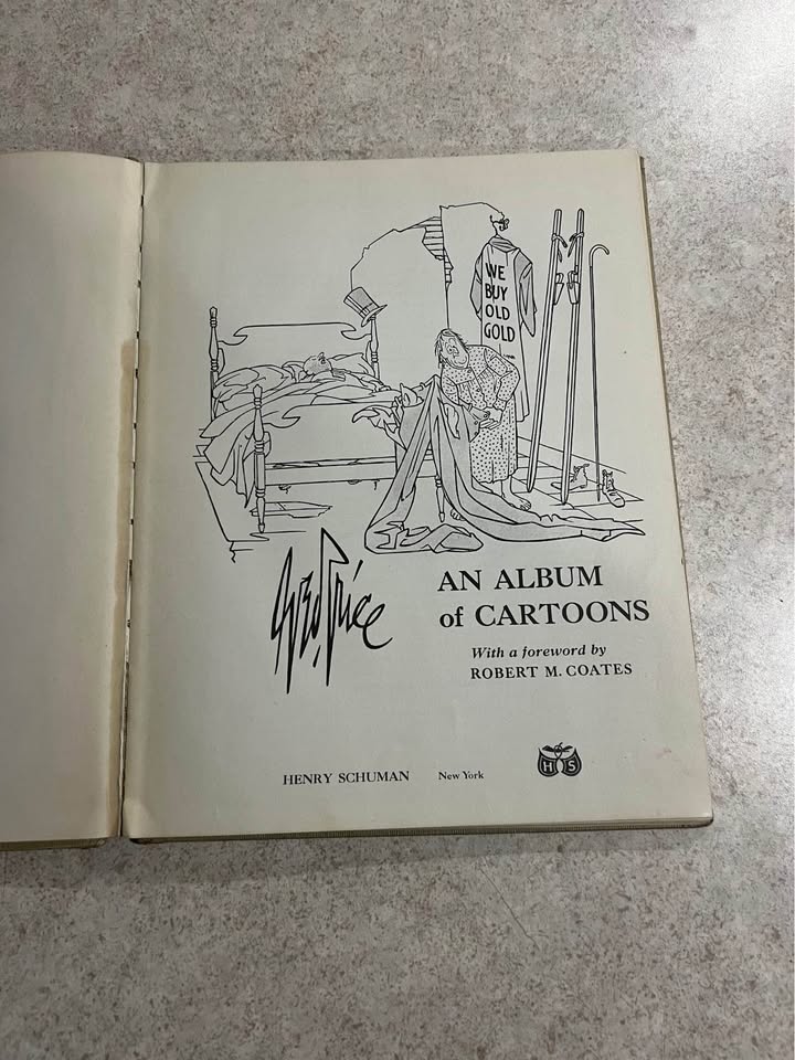 1951 We Buy Old Gold by George Price Vintage Hardcover Book